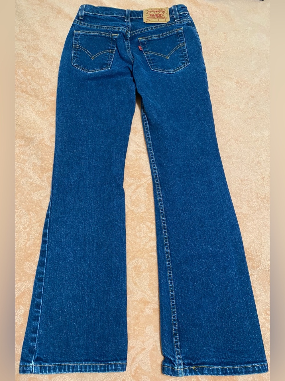 Vintage 90s Levi's 517 Slim Fit Bootcut Jeans Made in USA 3 JR S - Picture 3 of 6